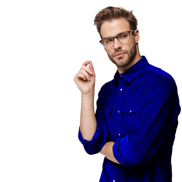 portrait of unshaven young man posing at camera an MAUSNB4d